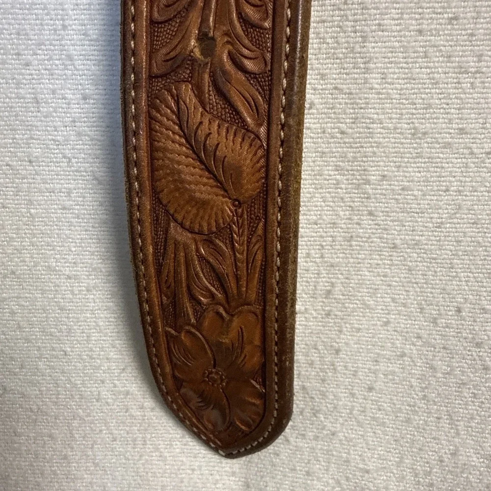 Beautiful SEIDEL'S SADDLERY - Cody, WY‎ 33 Hand Tooled Western Ranger Belt